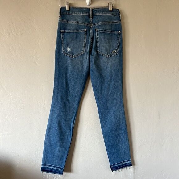 Express Jeans Performance Stretch Cropped legging high rise Jeans - Picture 10 of 12